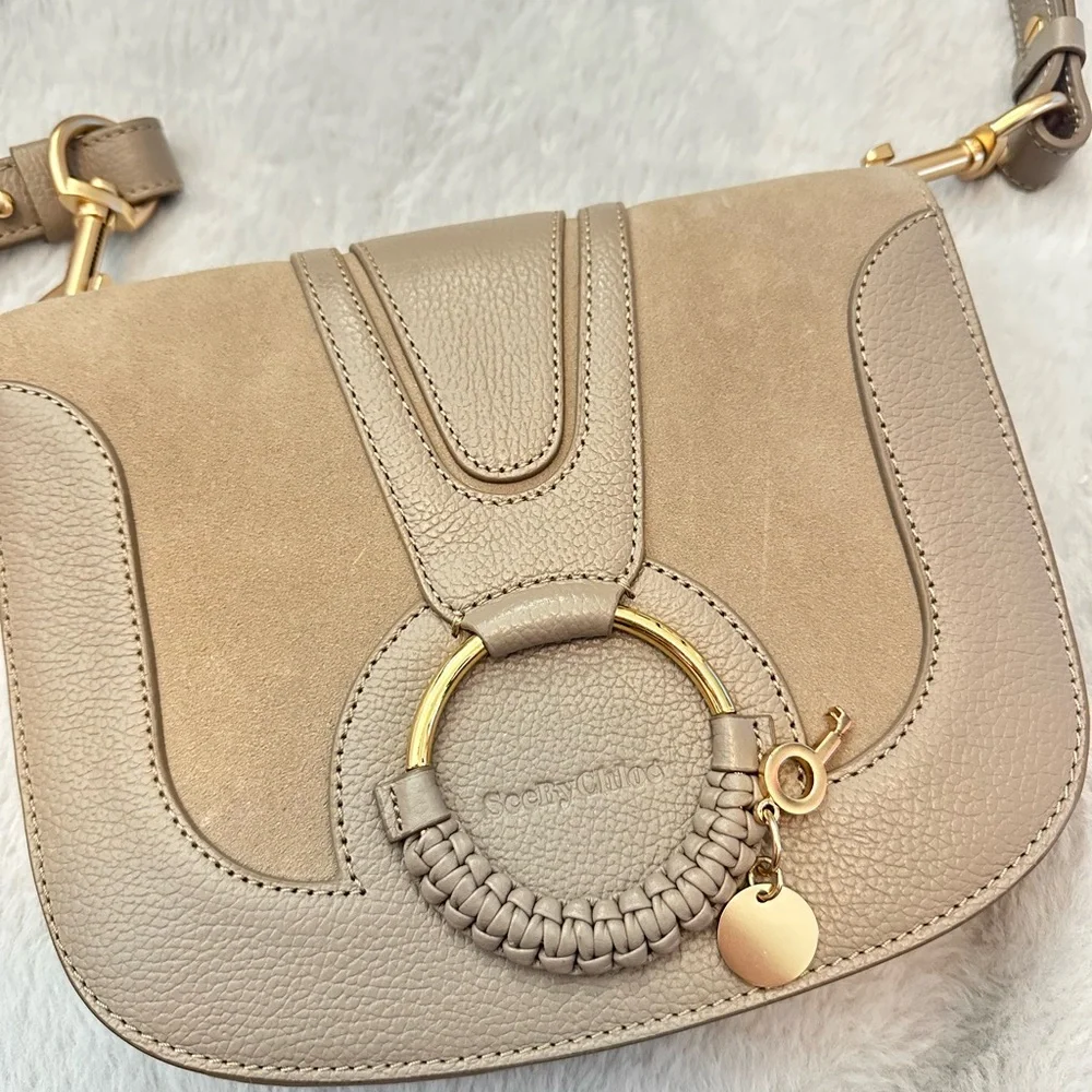 NWOT See by Chloé Hana Small Leather & Suede Crossbody - Picture 2 of 5
